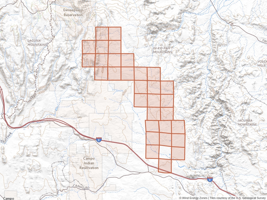 'Tule Wind Energy Right Of Way' | 12,239 acres in San Diego, Calif ...