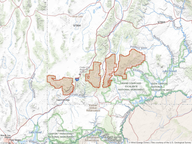 Dixie National Forest Map Wind Energy In Dixie National Forest | Wind Energy Zones™