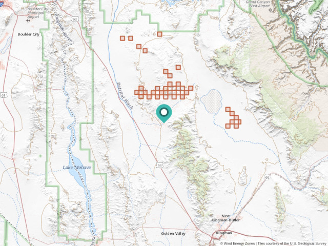 Dolan Springs Az Map Dolan Springs, Arizona Wind Energy Zones | Wind Energy Zones™