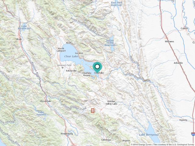 Clearlake California Wind Energy Zones Wind Energy Zones