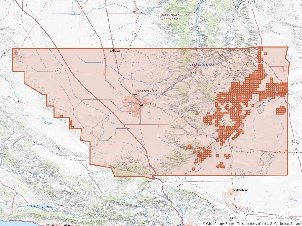 Wind Energy In Kern County, California | Wind Energy Zones™