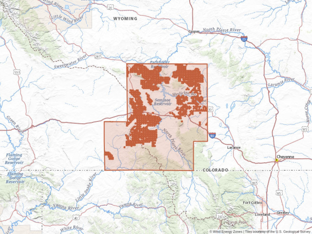 Carbon County Wyoming Map Wind Energy In Carbon County, Wyoming | Wind Energy Zones™